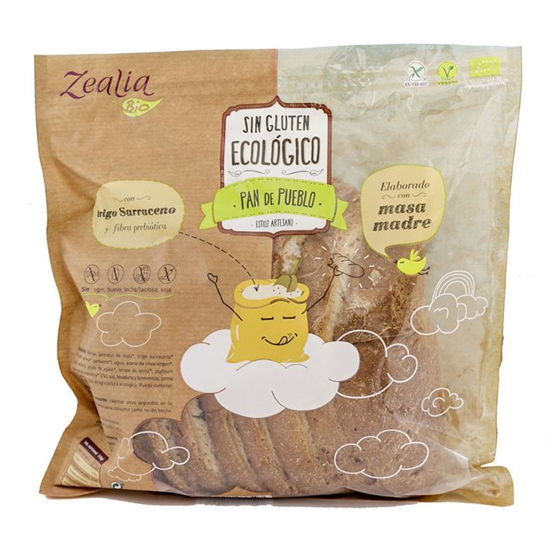 Pan De Pueblo Sin Gluten Zealia Bio G Ecocash