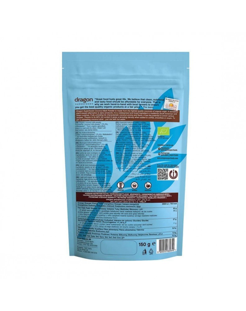 Leche De Coco En Polvo Dragon Superfoods Bio G Ecocash