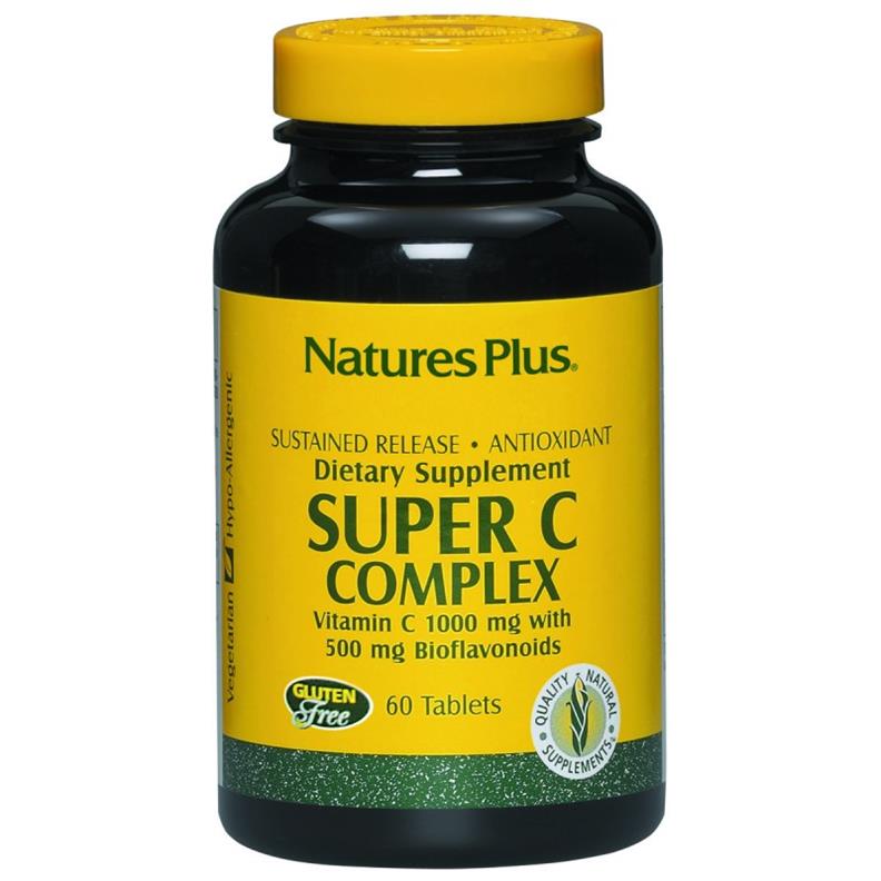 Super VItamina C Complex Natures Plus 60 Comprimidos Ecocash