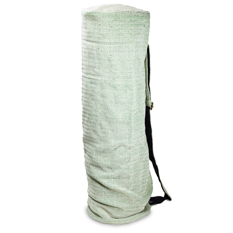 Bolsa de Yoga de Algodón Verde 65x19cm