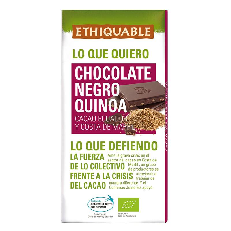 Chocolate Negro con Quinoa Ethiquable Bio 100g