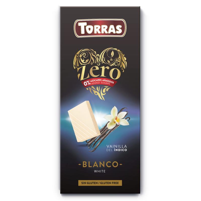 Chocolate ZERO Sin Azúcar Blanco con Vainilla Convencional 150g