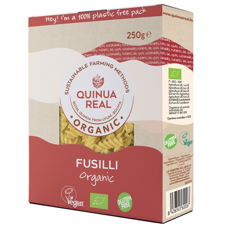 Fusilli de Arroz y de Quinoa Quinua Real Bio 250g