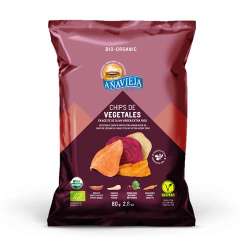 Chips de Vegetales Eco en Aceite de Oliva Bio 80g