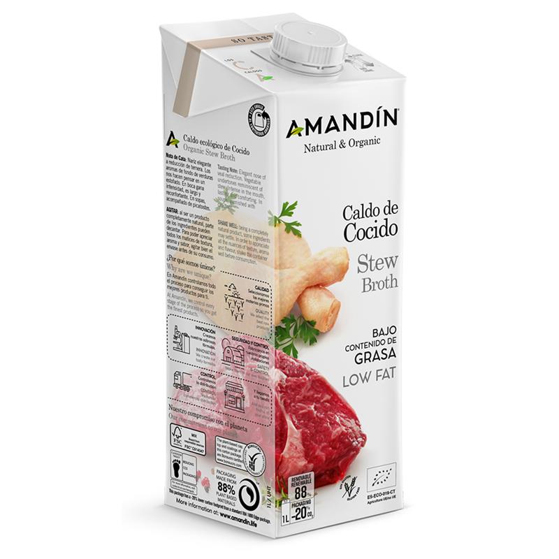 Caldo de Cocido Amandín Bio 1L