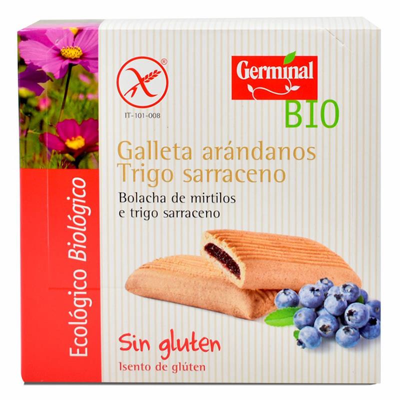 Galletas de Trigo Sarraceno y Arandanos sin gluten Germinal Bio 200g