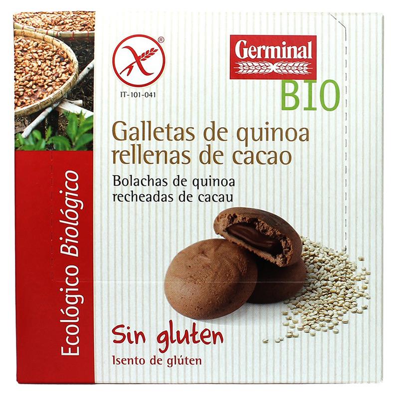 Galletas de Quinoa Rellenas de Cacao Sin Gluten Germinal Bio 200g