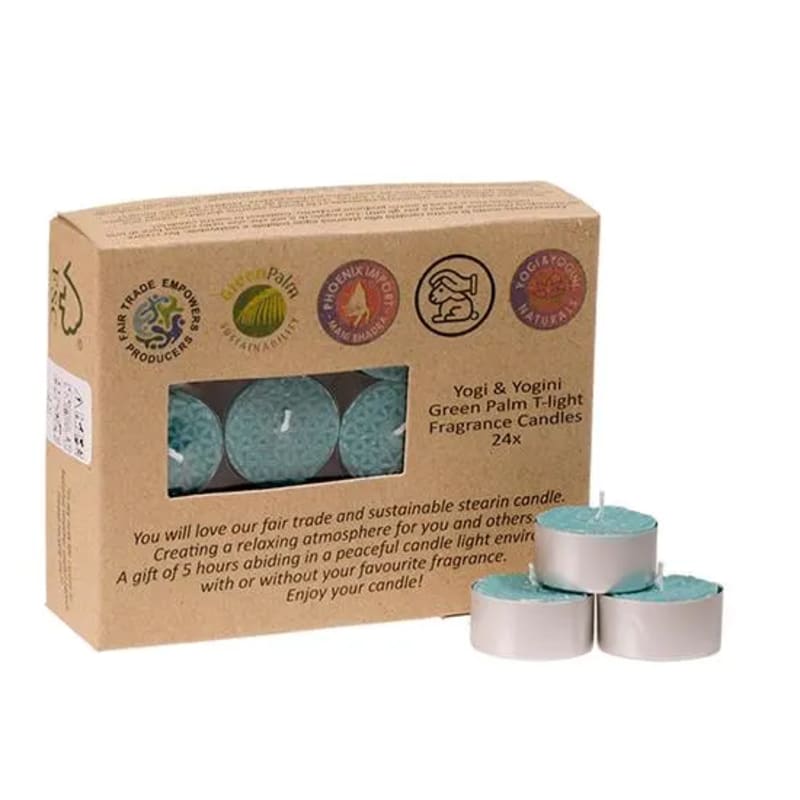 Velas de Té Nightlights Pachulí Estearina Fairtrade PACK 24 uds