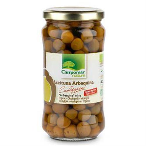 Aceituna Arbequina Entera Sabor Natural Campomar Bio 350g