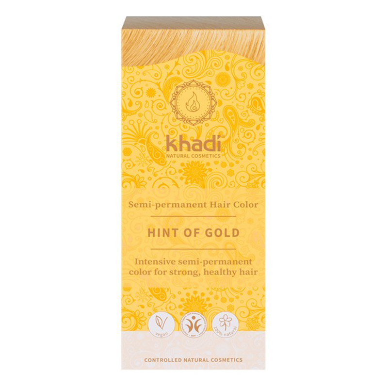 Tinte Natural Henna Color Rubio Toque Dorado Khadi 100g