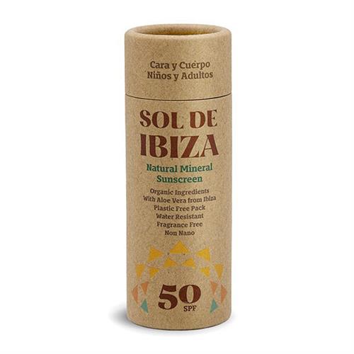 Protector Solar Mineral SPF 50 Barra Sol de Ibiza 40g