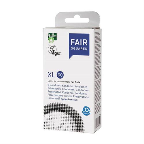 Preservativos XL Látex Natural Fair Squared 8 ud