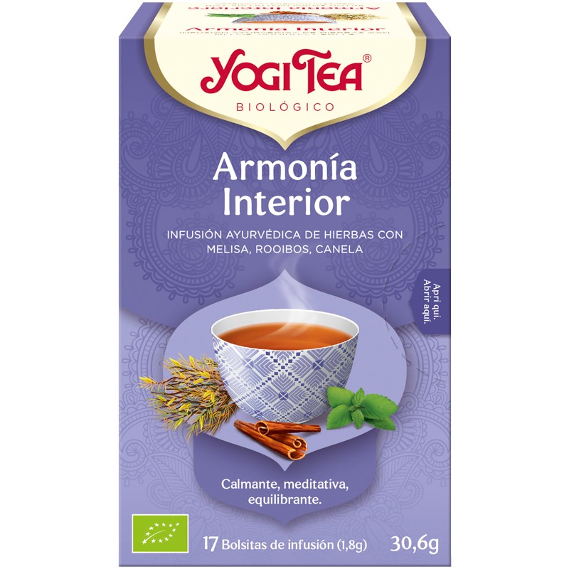 Infusión Armonía Interior Yogi Tea Bio 17 Bolsitas 30,6g