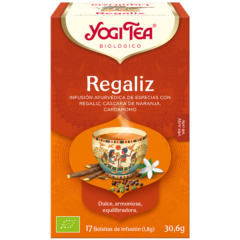 Infusión de Regaliz Yogi Tea Bio 17 Bolsitas 30,6g
