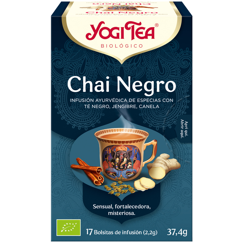 Infusión Chai Negro Yogi Tea Bio 17 Bolsitas 37,4g