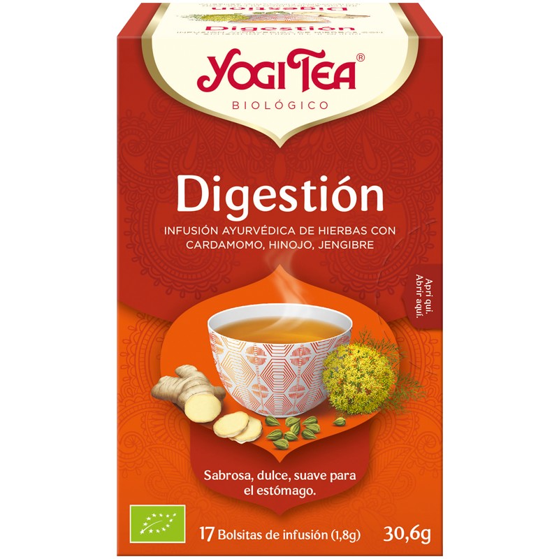 Infusión Digestión Yogi Tea Bio 17 Bolsitas 30,6g