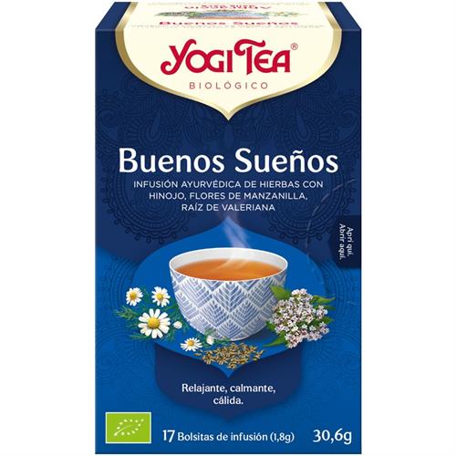 Infusión Buenos Sueños Yogi Tea Bio 17 Bolsitas 30,6g