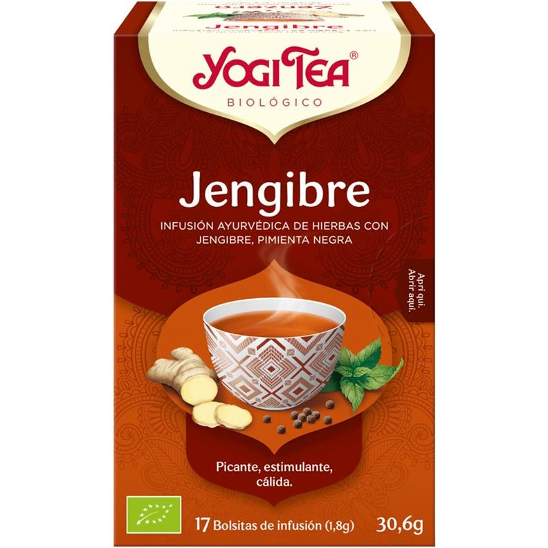 Infusión Jengibre Yogi Tea Bio 17 Bolsitas 306g Ecocash 7613