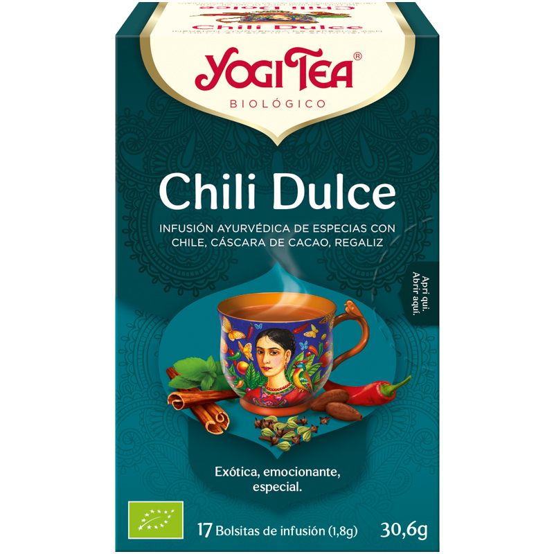 Infusión Chili Dulce Yogi Tea Bio 17 Bolsitas 30,6g