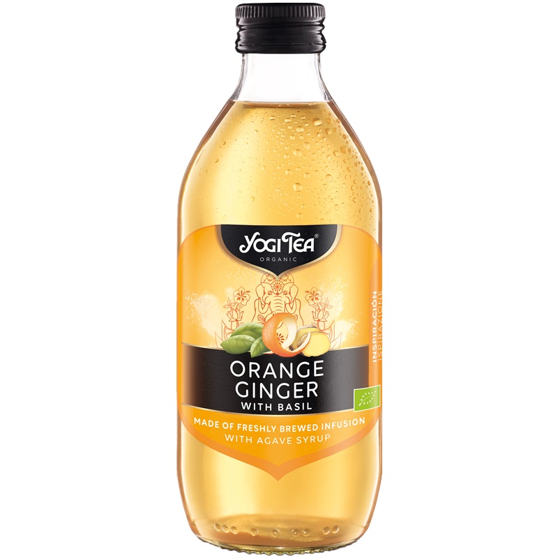 Infusión Fría Naranja y Jengibre Felicidad Yogi Tea Bio 33cl