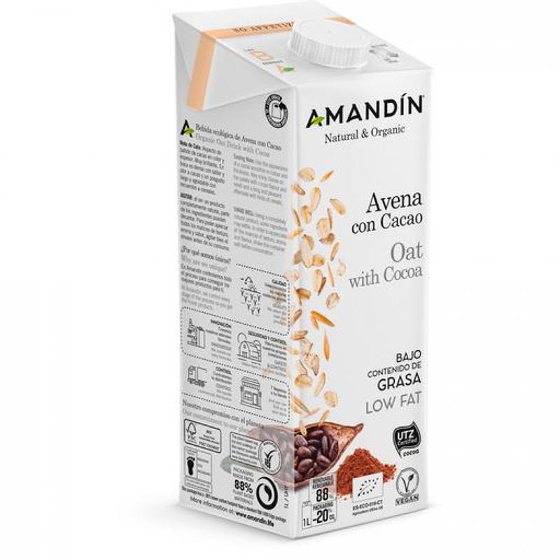 Bebida de Avena con Cacao Amandín Bio 1L