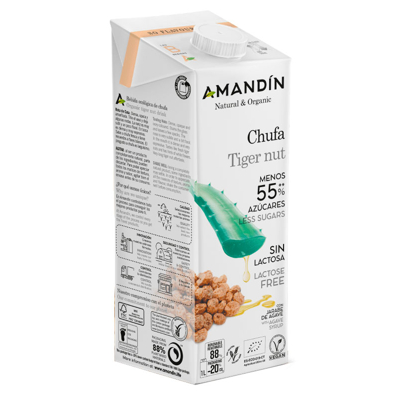 Bebida Ecológica de Chufa con Agave Bio 1L