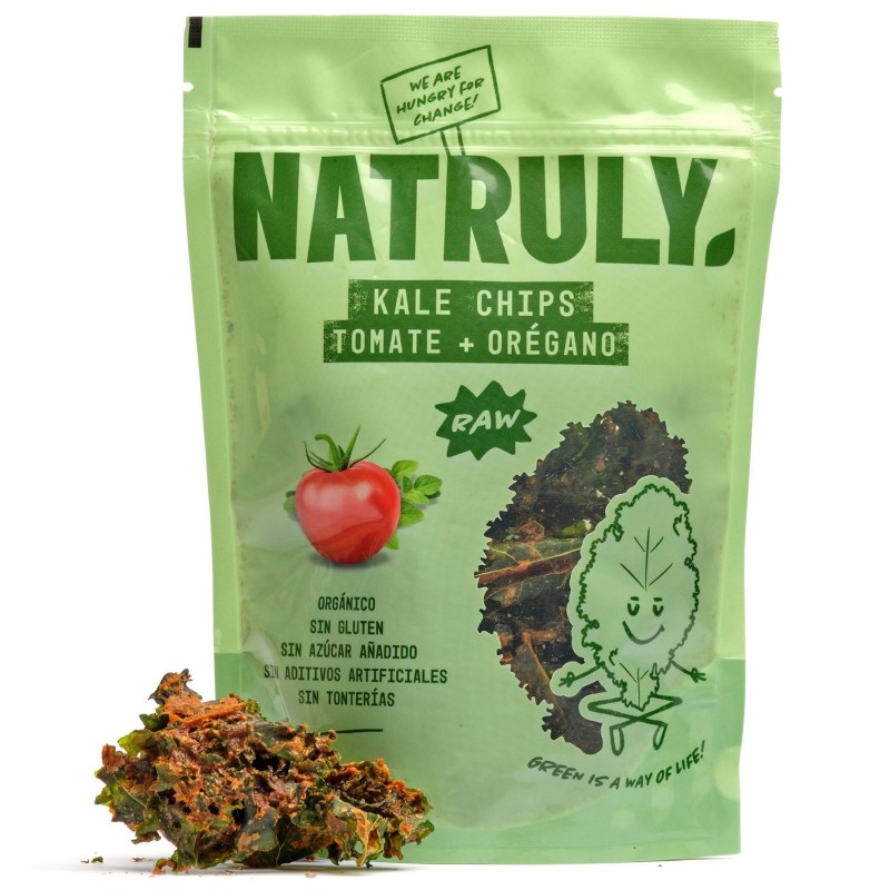 Kale Chips Tomate y Orégano Natruly Bio 30g