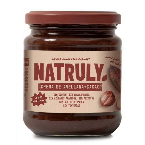 Crema de Avellanas con Cacao Natruly 300g