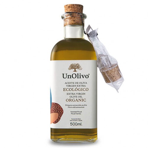 Aceite de Oliva Eco Frasca Cristal 500ml Un Olivo