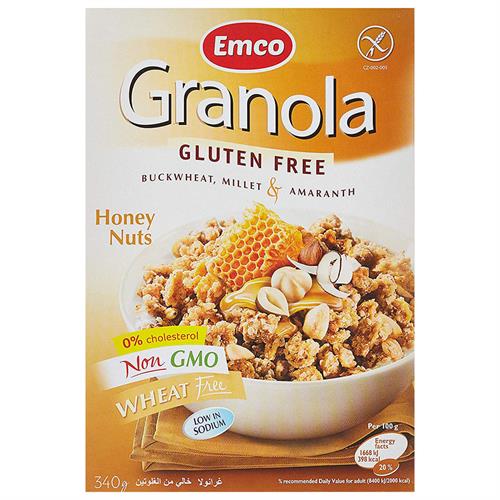 Granola con Miel y Nueces Sin Gluten Emco 340g