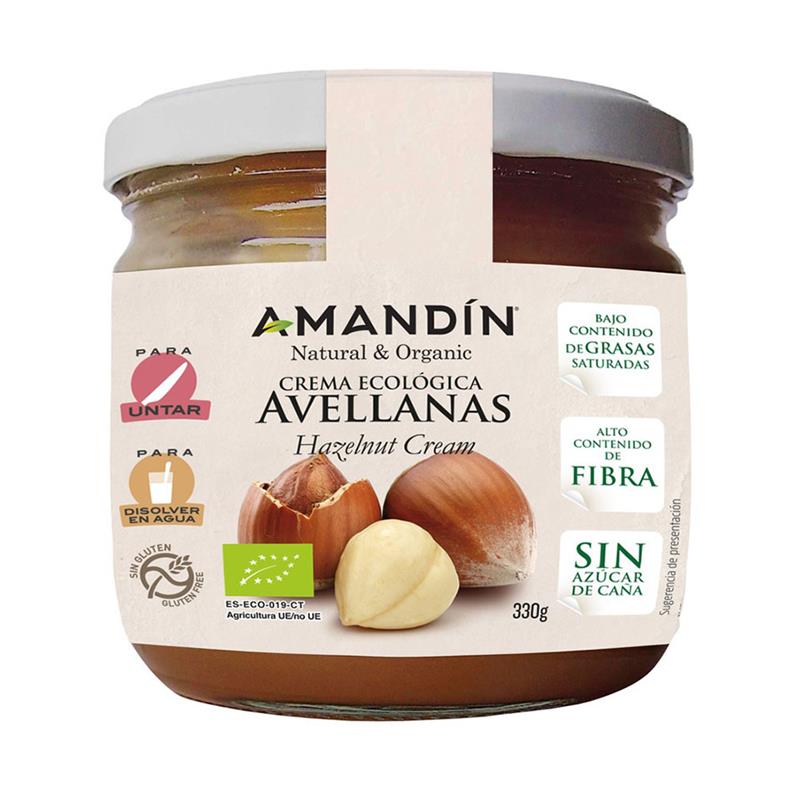 Crema De Avellanas Amandin Bio 330g