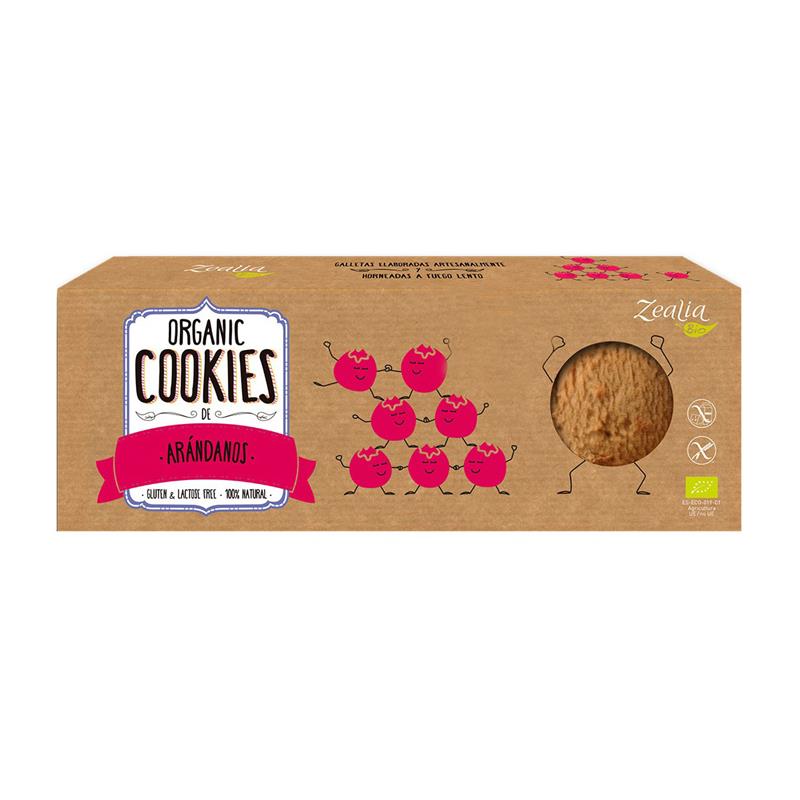 Cookies de Arándanos Sin Gluten Zealia Bio 135g