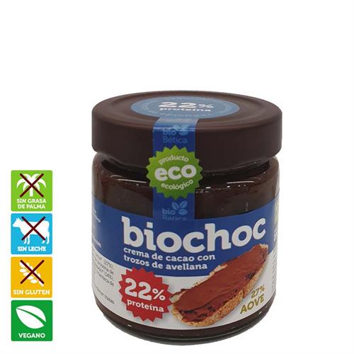 Crema de Cacao con Trozos de Avellana Biochoc Bio 200g