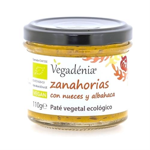 Paté Vegetal de Zanahorias con Nueces y Albahaca Vegadénia Bio 110g