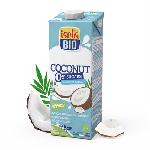 Bebida de Coco 0% Azúcares con Calcio IsolaBio Bio 1L