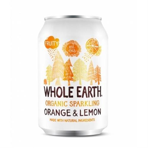 Refresco de Naranja y Limón Whole Earth Bio 330ml