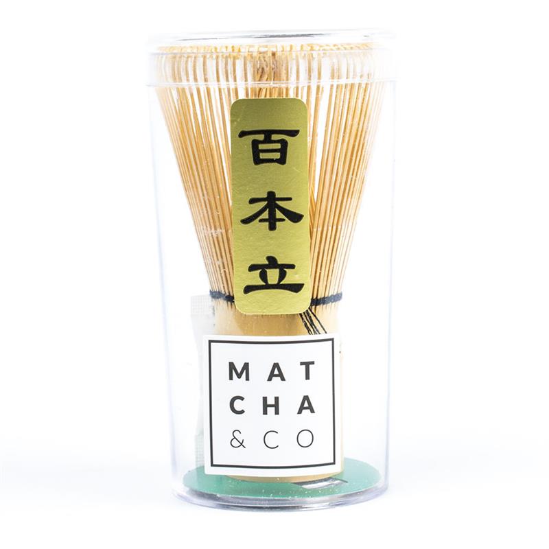 Batidor de Bambú Chasen de 100 Varillas para Té Matcha Matcha&Co - Ecocash