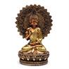 Estatua Buda de la Tranquilidad con Aura y Trono