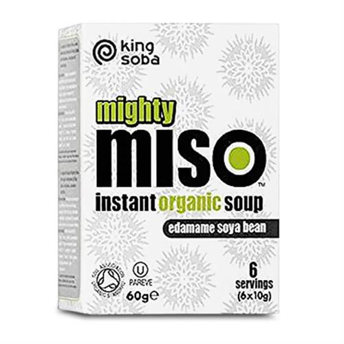 Sopa de Miso y Semillas de Edamame Sin Gluten King Soba Bio 6x10g