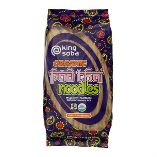 Noodles Pad Thai de Arroz Integral Fairtrade Sin Gluten King Soba Bio 250g