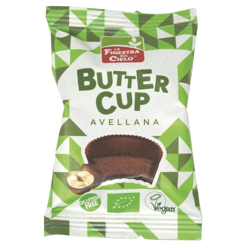 Avellana Butter Cup Sin Gluten La Finestra Bio 25g