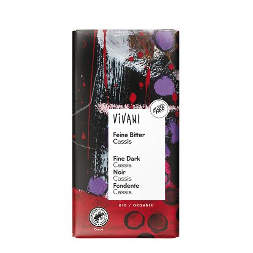 Chocolate Negro 60% con Casis Bio Vivani 100g