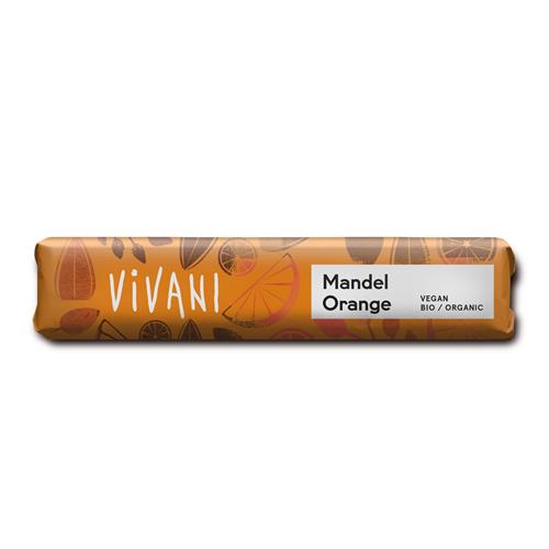 Chocolatina con Almendra y Naranja Bio Vivani 35g