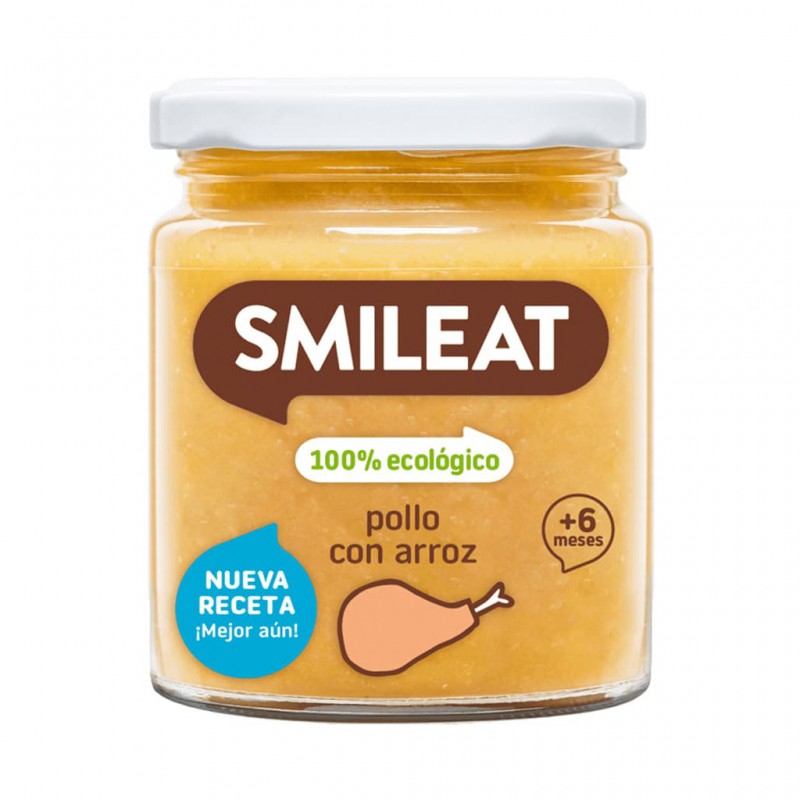 Potito de Pollo con Arroz Smileat Bio 230g