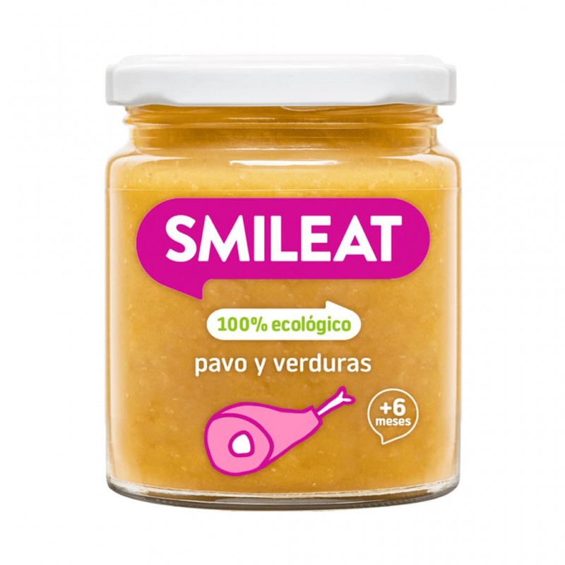 Potito de Pavo con Verduras Smileat Bio 230g