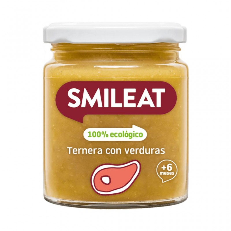 Potito de Ternera con Verduras Smileat Bio 230g