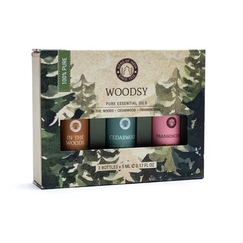 SET de Aceites Esenciales Aromaterapia Woodsy Song of India 3x5ml