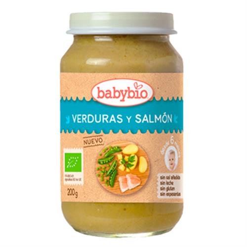 Menú de Verduras y Salmón Babybio 200g