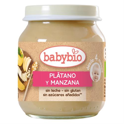 Potito de Plátano y Manzana Babybio 130g