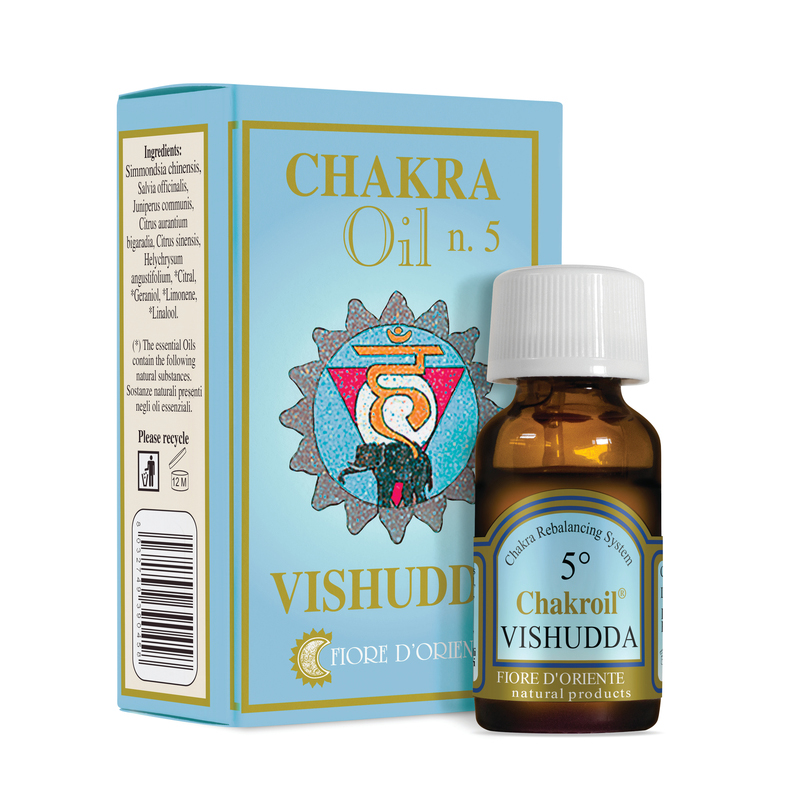 ChakrOil Aceite Esencial de los Chakras 5 Vishuddha Fiore dOriente 10ml